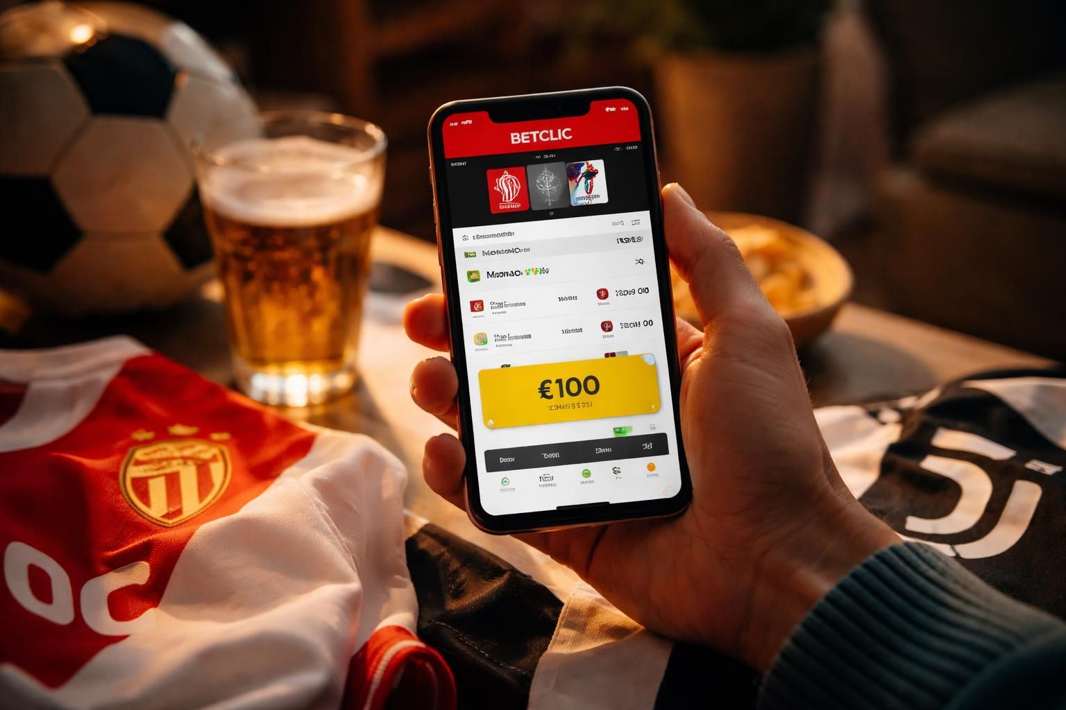 bénéficiez de 100 € de bonus exclusif avec le code promo betclic et pariez sur le match passionnant monaco - juventus. ne manquez pas cette offre spéciale !